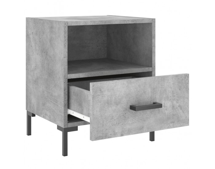 Sonata H Нощни шкафчета 2 бр бетонно сиво 40x35x47,5 см инженерно дърво