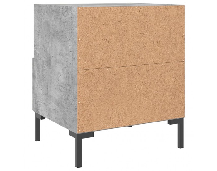 Sonata H Нощни шкафчета 2 бр бетонно сиво 40x35x47,5 см инженерно дърво