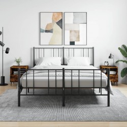 Sonata H Нощни шкафчета 2 бр опушен дъб 40x35x47,5 см инженерно дърво - Noptiere