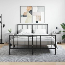 Sonata H Нощни шкафчета 2 бр бетонно сиво 40x40x50 см инженерно дърво - Noptiere