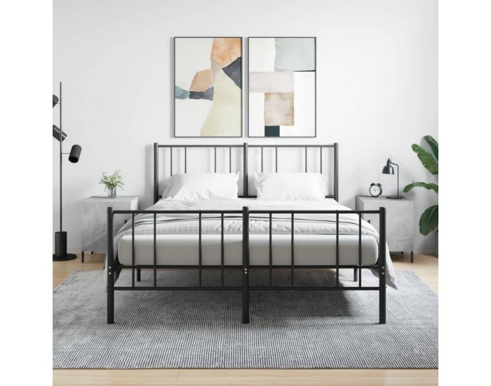 Sonata H Нощни шкафчета 2 бр бетонно сиво 40x40x50 см инженерно дърво