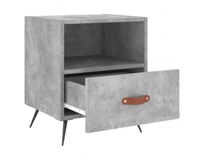 Sonata H Нощни шкафчета 2 бр бетонно сиво 40x35x47,5 см инженерно дърво