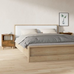 Sonata H Нощни шкафчета 2 бр опушен дъб 40x35x50 см - Noptiere