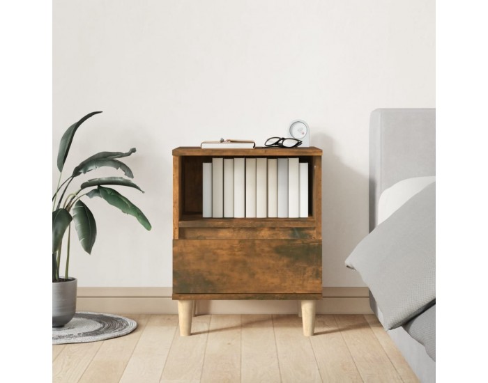 Sonata H Нощни шкафчета 2 бр опушен дъб 40x35x50 см