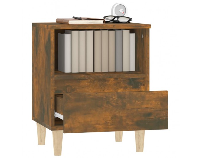 Sonata H Нощни шкафчета 2 бр опушен дъб 40x35x50 см