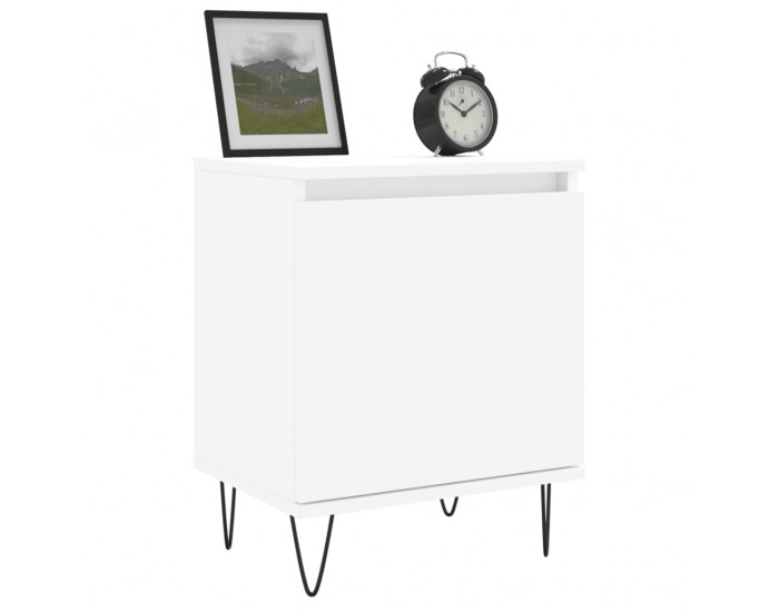 Sonata H Нощни шкафчета 2 бр бели 40x30x50 см инженерно дърво