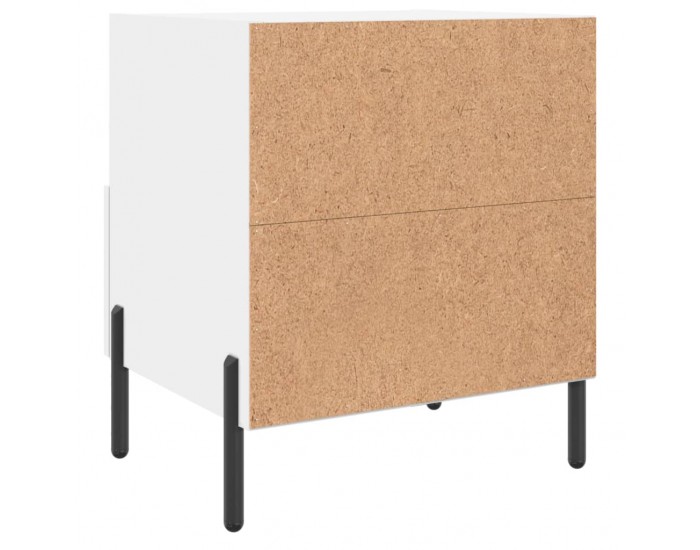 Sonata Noptiere, 2 buc., alb, 40x35x47,5 cm, lemn compozit