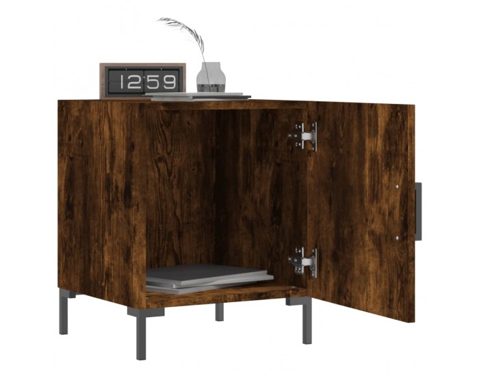 Sonata H Нощни шкафчета 2 бр опушен дъб 40x40x50 см инженерно дърво