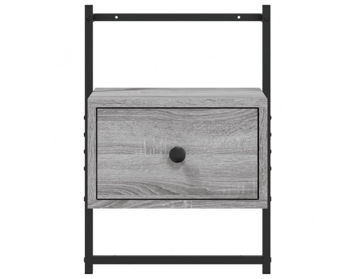 Sonata H Нощно шкафче стенно сив сонома 35x30x51 см инженерно дърво