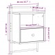 Sonata H Нощно шкафче стенно 2 бр кафяв дъб 40x30x61 см инженерно дърво