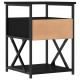Sonata H Нощни шкафчета 2 бр черни 40x42x55 см инженерно дърво