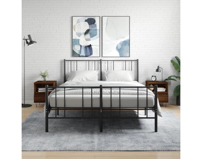 Sonata H Нощни шкафчета 2 бр кафяв дъб 40x35x50 см инженерно дърво