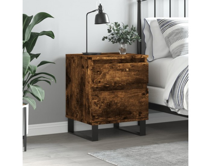 Sonata H Нощно шкафче опушен дъб 40x35x50 см инженерно дърво
