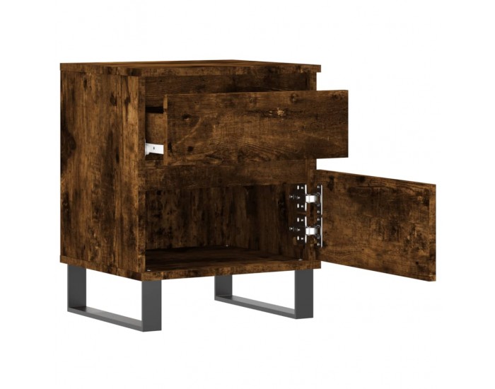 Sonata H Нощно шкафче опушен дъб 40x35x50 см инженерно дърво