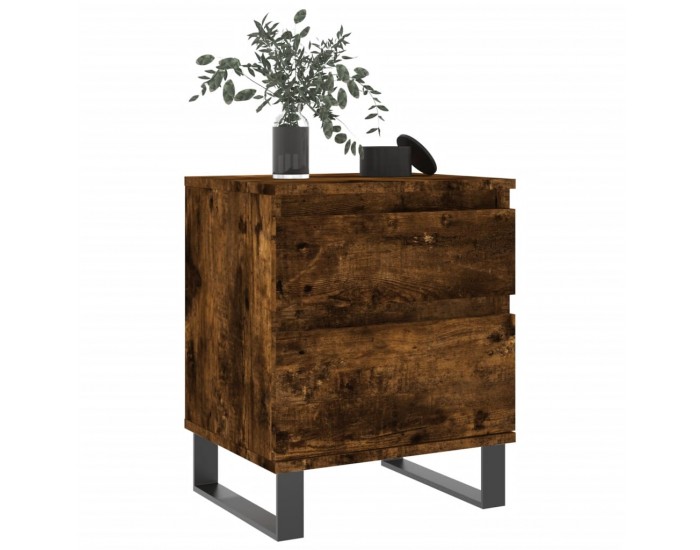 Sonata H Нощно шкафче опушен дъб 40x35x50 см инженерно дърво