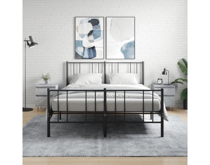 Sonata H Нощни шкафчета 2 бр бетонно сив 40x35x50 см инженерна дървесина