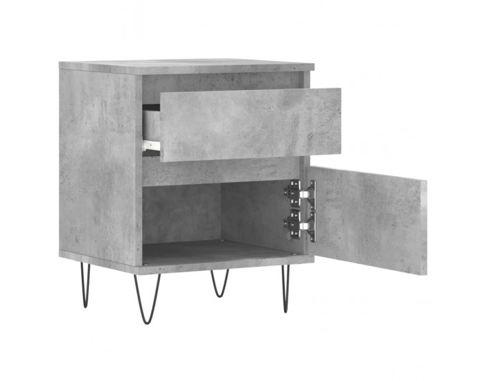 Sonata H Нощни шкафчета 2 бр бетонно сив 40x35x50 см инженерна дървесина