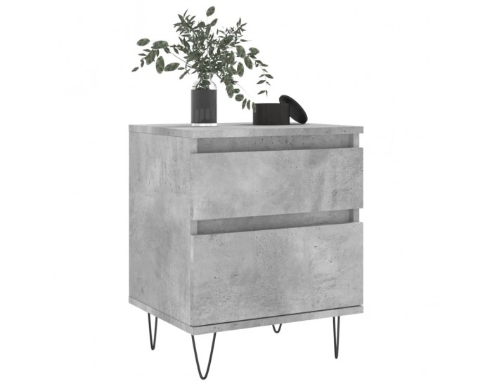 Sonata H Нощни шкафчета 2 бр бетонно сив 40x35x50 см инженерна дървесина