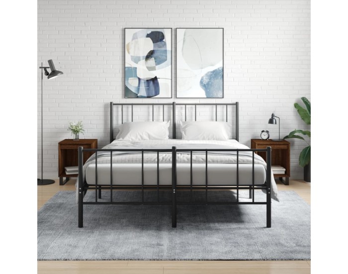 Sonata H Нощни шкафчета 2 бр кафяв дъб 40x35x50 см инженерно дърво