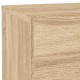 Sonata H Нощно шкафче с LED осветление, дъб сонома, 70x36x40,5 см