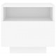 Sonata Noptiere cu lumini LED, alb, 40x39x37 cm