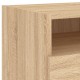 Sonata H Нощни шкафчета с LED осветление, 2 бр, сонома дъб, 40x39x37 см