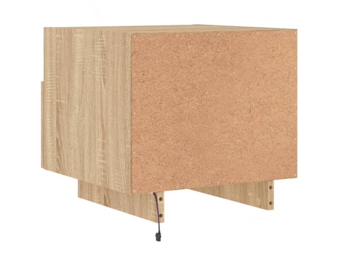 Sonata H Нощни шкафчета с LED осветление, 2 бр, сонома дъб, 40x39x37 см