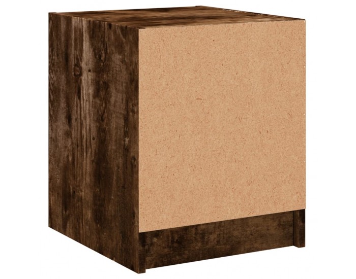 Sonata H Нощно шкафче със стъклена врата опушен дъб 35x37x42 см