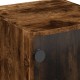 Sonata H Нощно шкафче със стъклена врата опушен дъб 35x37x42 см