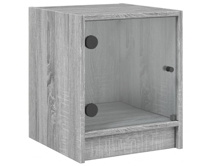 Sonata H Нощно шкафче със стъклена врата сив сонома 35x37x42 см