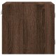 Sonata H Нощно шкафче със стъклена врата кафяв дъб 35x37x35 см