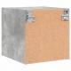 Sonata H Нощни шкафчета със стъклени врати 2 бр бетонно сиво 35x37x35 см