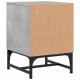 Sonata H Нощни шкафчета със стъклени врати 2 бр бетонно сиво 35x37x50 см
