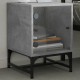 Sonata H Нощни шкафчета със стъклени врати 2 бр бетонно сиво 35x37x50 см
