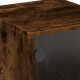 Sonata H Нощни шкафчета със стъклени врати 2 бр опушен дъб 35x37x50 см