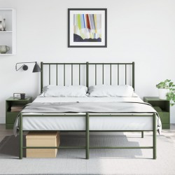 Sonata H Нощни шкафчета 2 бр маслиненозелени 34,5x39x44 см стомана - Noptiere