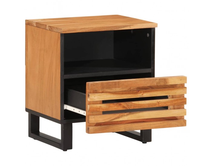 Sonata H Нощно шкафче 40x34x46 см масивна акация