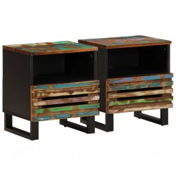 Sonata H Нощни шкафчета 2 бр 40x34x46 см регенерирано дърво масив - Noptiere