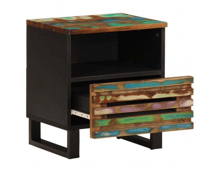 Sonata H Нощни шкафчета 2 бр 40x34x46 см регенерирано дърво масив