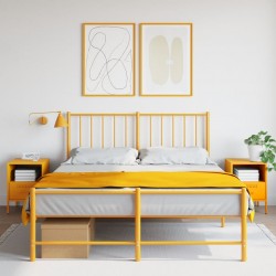 Sonata H Нощни шкафчета 2 бр горчица жълто 36x39x50,5 см стомана - Noptiere