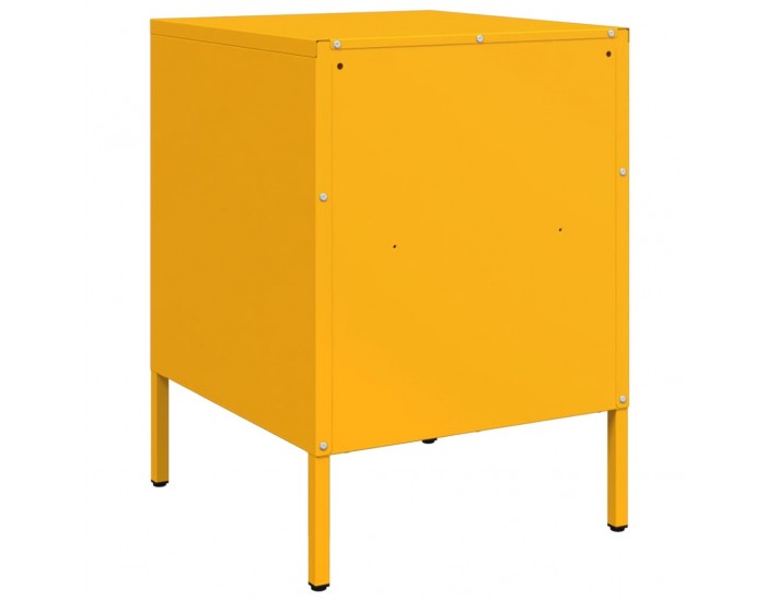 Sonata H Нощни шкафчета 2 бр горчица жълто 36x39x50,5 см стомана