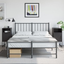 Sonata H Нощни шкафчета 2 бр черен 36x39x78 см стомана - Noptiere