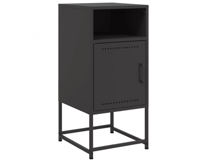 Sonata H Нощни шкафчета 2 бр черен 36x39x78 см стомана