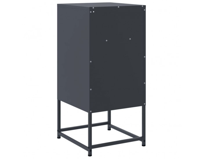 Sonata H Нощни шкафчета 2 бр антрацит 36x39x78 см стомана