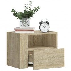 Sonata H Нощни шкафчета за стенен монтаж, 2 бр, сонома дъб, 45x30x35 см - Noptiere