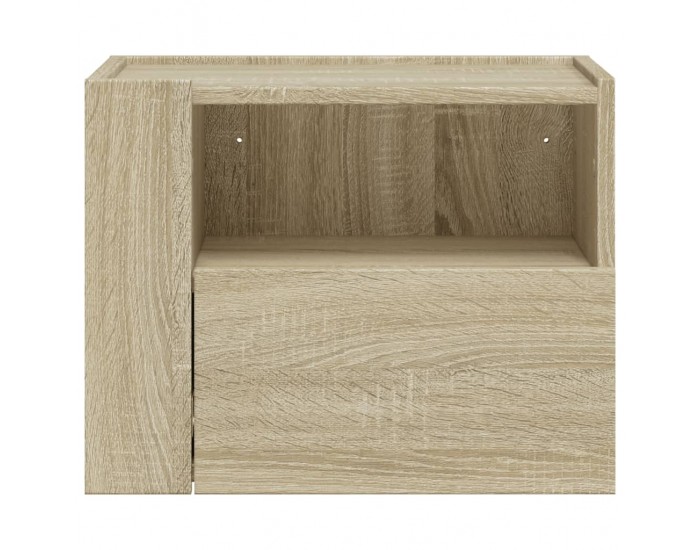 Sonata H Нощни шкафчета за стенен монтаж, 2 бр, сонома дъб, 45x30x35 см