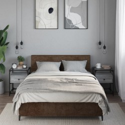 Sonata H Нощни шкафчета 2 бр сив сонома 40x40x55 см инженерно дърво - Noptiere