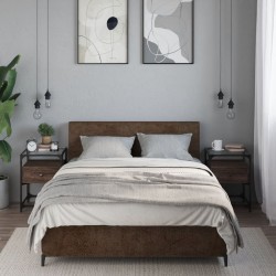 Sonata H Нощни шкафчета 2 бр кафяв дъб 40x40x55 см инженерно дърво - Noptiere