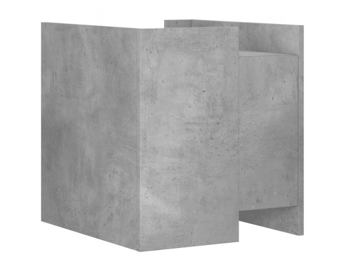 Sonata H Нощно шкафче, бетонно сиво, 45x50x50 см, инженерно дърво