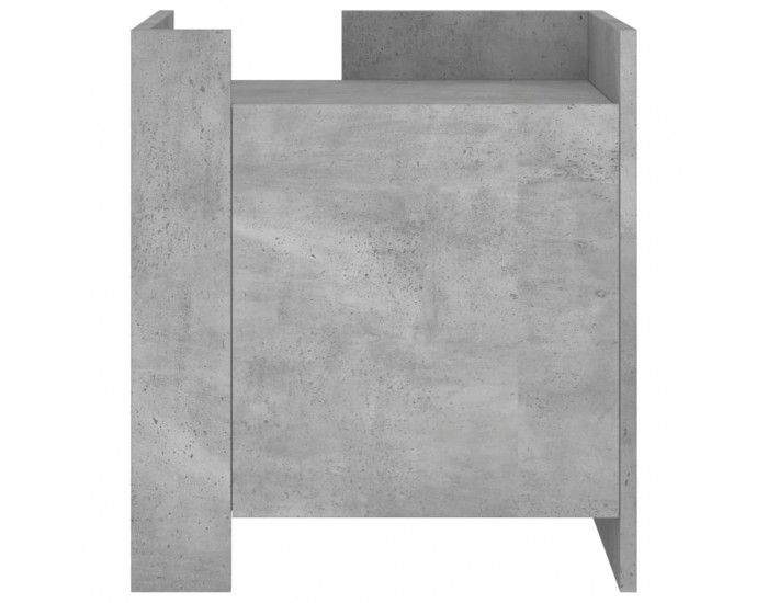 Sonata H Нощно шкафче, бетонно сиво, 45x50x50 см, инженерно дърво